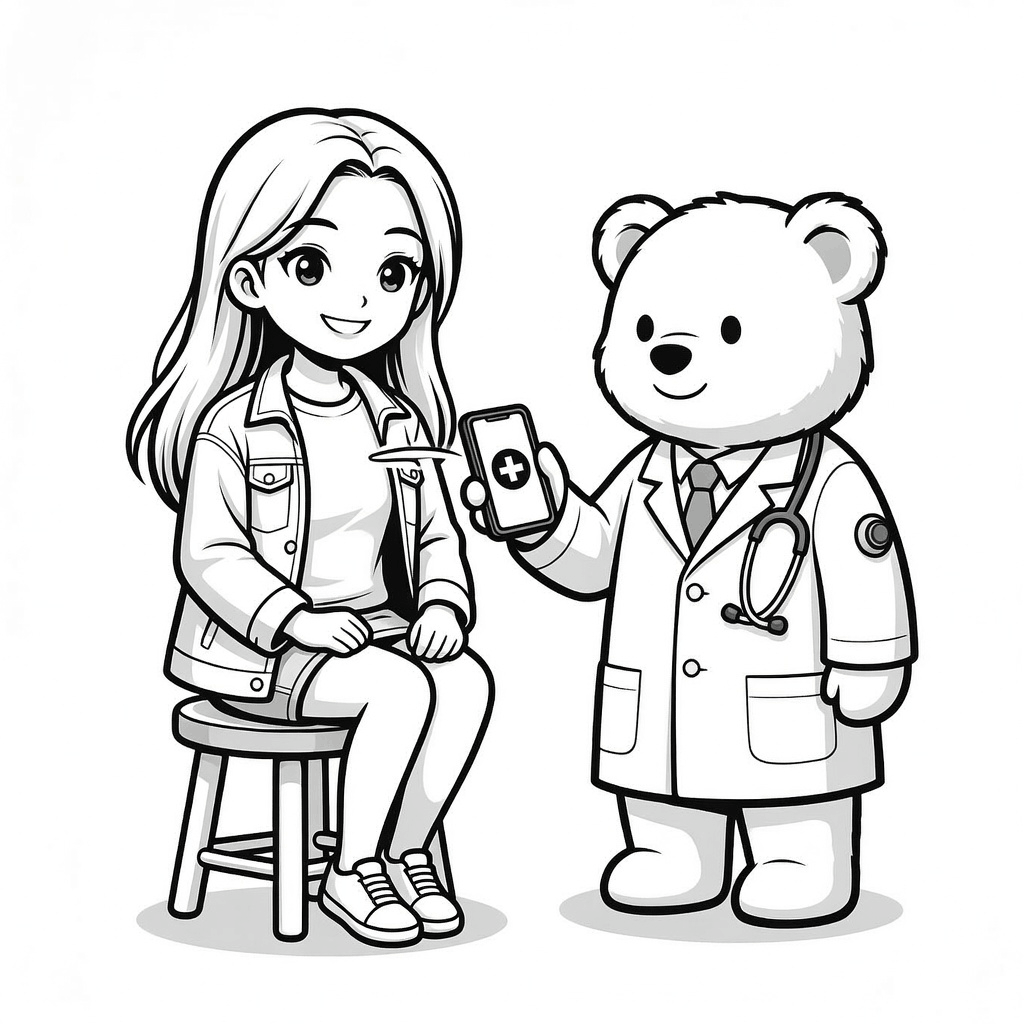 Medical Health Check Illustration